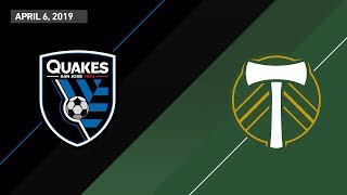 San Jose Earthquakes vs. Portland Timbers | HIGHLIGHTS - April 6, 2019