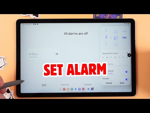 How to Set Up an Alarm on Samsung Galaxy Tab S9 FE
