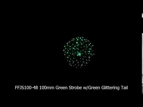 Frontier Fireworks 100mm Green Strobe Shell