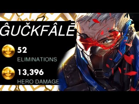 Unstoppable Carry Soldier 76 - Gale! 52 ELIMS! POTG! [ OVERWATCH SEASON 18 TOP 500 ]