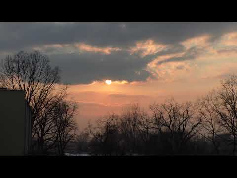 Жизнь в Польше закат солнца таймлапс/ timelaps из нашего окна