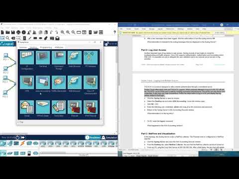 (CCNP ENCOR v8) 24.2.2 Packet Tracer - Logging from Multiple Sources