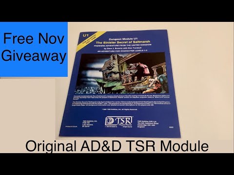 FREE Giveaway! - Authentic 1st Edition D&D Module by TSR - U1 The Sinister Secret of Saltmarch!