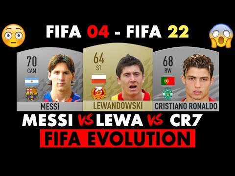 RONALDO VS MESSI VS LEWANDOWSKI FIFA EVOLUTION! 😱🔥| FIFA 04 - FIFA 22