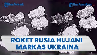 Rentetan Roket Rusia Serang Markas Ukraina, Target Meledak Hebat & Asap Tebal Menyelimuti Lokasi