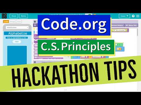 Code.org How to Alphabetize a List - Hackathon Tutorial