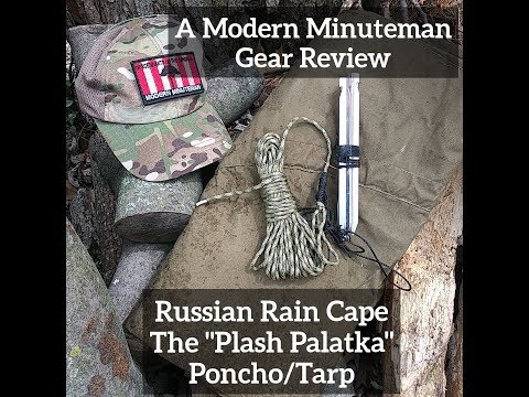 Russian Rain Cape "Plash Palatka" Poncho/Tarp Review
