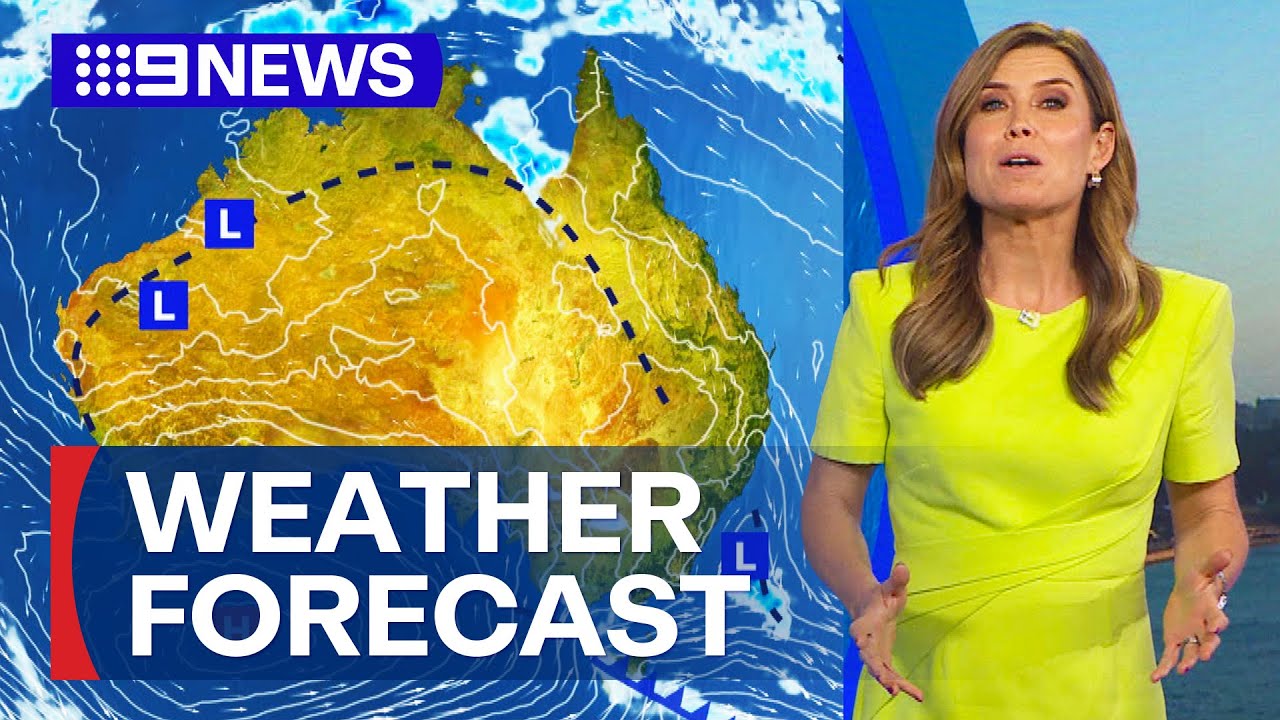 Australia Weather Update: Sever heatwave hits Top End, with showers on east coast | 9 News Australia