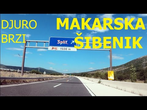 Zagvozd (Makarska) - Vrpolje (Šibenik), autocesta A1, Dalmacija, Hrvatska, lipanj 2023.
