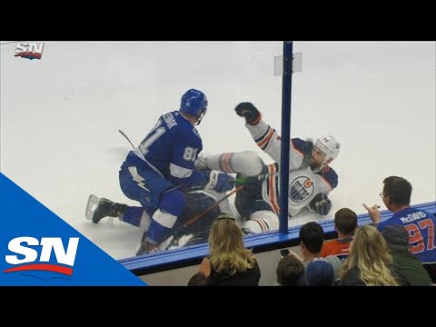 Vidéo: SCANDALE!!! Zack Kassian a KICKÉ son adversaire Erik Cernak avec son  PATIN!!!!!!!!