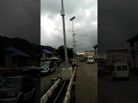 On going Road construction at Ferry Junction Eastern Freetown.