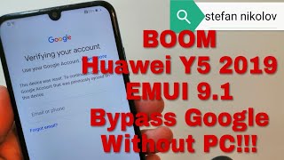 BOOM!!! Huawei Y5 2019 /AMN-LX9/. Remove Google Account, Bypass FRP.