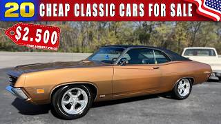 Download the video "20 CHEAP CLASSIC CARS FOR SALE RARE CLASSIC CAR DEALS!"
