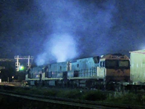 Smoking Diesel Train - I love the smell of NR's in the morning... Pacific National Australian Train