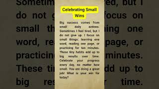 Shadowing Practice: The Power of Small Habits 🌟 #Shorts #shadowingenglish