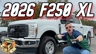 NEW 2026 FORD F-250 XL 4X4 OXFORD WHITE | 6.8L GAS V8 SUPER DUTY | FX4 OFF-ROAD WORK TRUCK REVIEW