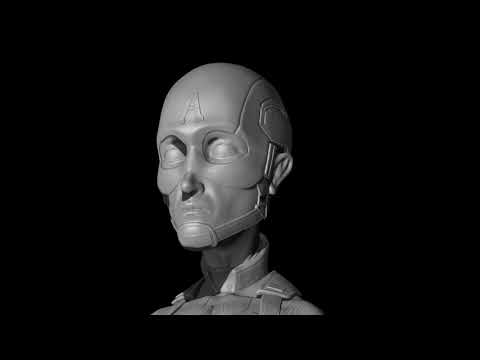 Captain America - Digital Sculpt Showcase