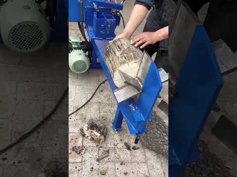 Small household hydraulic wood splitter, 10 tons of pressure, cross blade