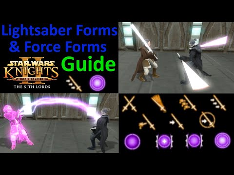 Star Wars KOTOR 2 Lightsaber Forms and Force Forms Guide | Lightsaber Form & Force Form Breakdown