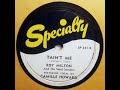 Roy Milton and His Solid Senders "Tain't Me" (1949) Camille Howard, vocalist = classic R & B jukebox