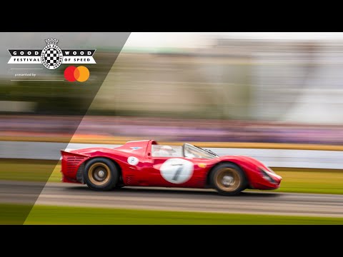 Thumbnail for Jackie Stewart drives the most beautiful car ever | Ferrari P4 at Goodwood by Ferrari P, Ferrari, Supercar, Ford GT40, Car, Ford GT