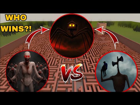 Garry’s Mod: SCP-096 VS Siren Head VS House Head (WHO WINS?)