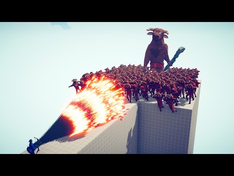 GIANT MINOTAUR & 100x MINOTAURS vs EVERY GOD - Totally Accurate Battle Simulator TABS