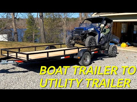Utility Trailer Build - Boat Trailer to Utility Trailer Conversion - 6x12 trailer