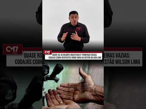 Quase R$ 30 milhões investidos e torneiras vazias: Codajás cobra sobre obra da gestão Wilson Lima