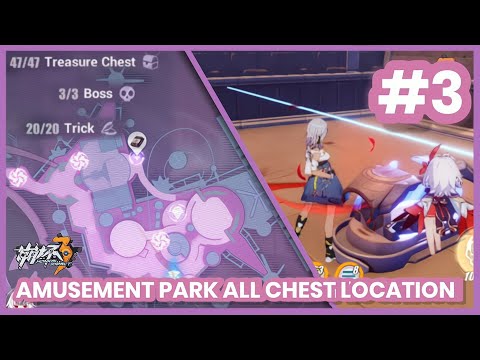 Amusement Park All Chest Location | Elysian Paradise Map | Honkai Impact 3