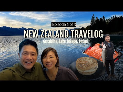 Travellog da Nova Zelândia | Ep 2 de 3 - Geraldine, Lago Tekapo, Queijo, Tortas, Pesca de Salmão