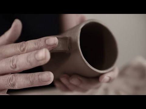 Hand Building A Coffee Cup (Slab Building) - No Wheel Required