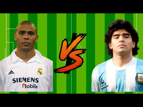 Ronaldo Nazario vs Diego Maradona💪