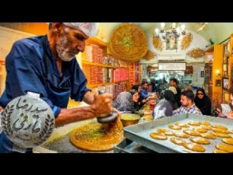 Inside Iran’s Most Famous Saffron Candy Shop (Sohan Making by Hand)