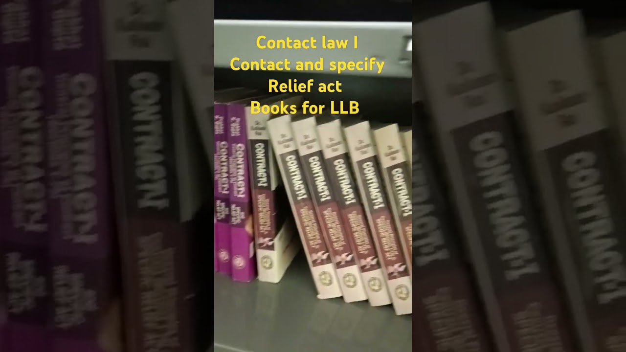 Contract law I - books for LLB Students