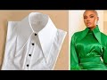 Pointed Long Shirt Collar Shirt Collar Tutorial