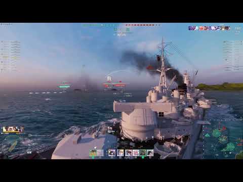 World of Warships: Full Round of T10 IJN Yodo (UYGLZ-BGM: Not Like The Push Side; That Blind Fire)