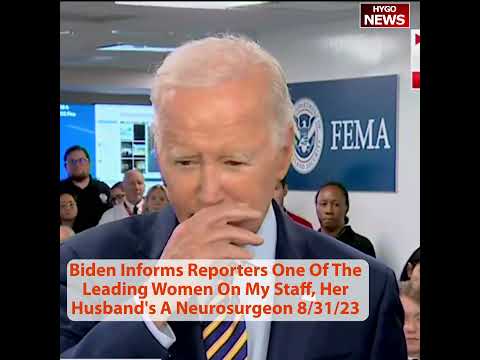 Biden at FEMA: 'Direct Dial' With DeSantis and 'Let's Talk About Why I'm Here' on His Bank Records (August 31, 2023)