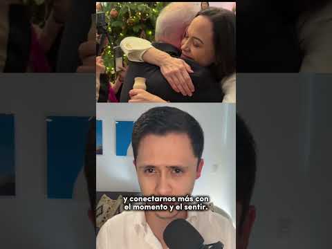 Abrazo entre Maria Corina y Leopoldo Lopez