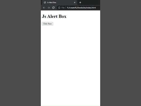 Revolutionize Your Coding Skills with Chrome Alert Boxes in JavaScript #shorts