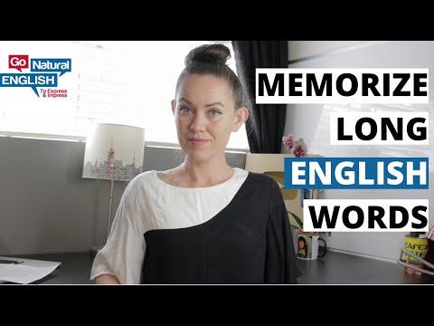 How to MEMORIZE LONG WORDS | English Vocabulary Lesson | Go Natural English