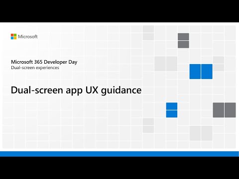 Dual screen app UX guide