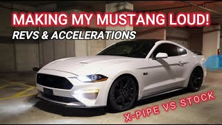 First Big Mods For My Mustang GT! (X-Pipe & Lowering Springs)