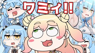 【手描き】発音良く「ラミィ」と言いたい桃鈴ねね 【ホロライブ切り抜き/桃鈴ねね/雪花ラミィ】