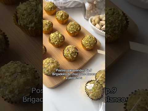 Brigadeiro de chocolate blanco y pistacho💖 #brigadeiro #pistacho #postresfaciles #recetasfaciles