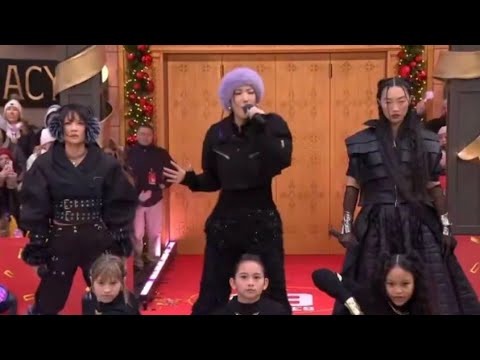 HUNTR/X performing “Golden” at the Macy's Thanksgiving Day Parade