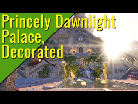 Princely Dawnlight Palace Decorated: Elder Scrolls Online Housing
