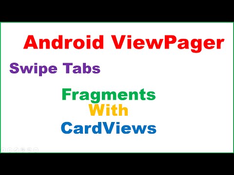 Android ViewPager Ep.01 - Swipe Fragments With CardViews