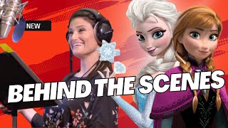 Frozen: Kristen Bell &quot;Anna&quot; &amp; Idina Menzel &quot;Elsa&quot; Behind the Scenes of the Movie Voice Recording