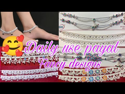 Daily wear silver payal designs with price 2023 | new silver payal designs